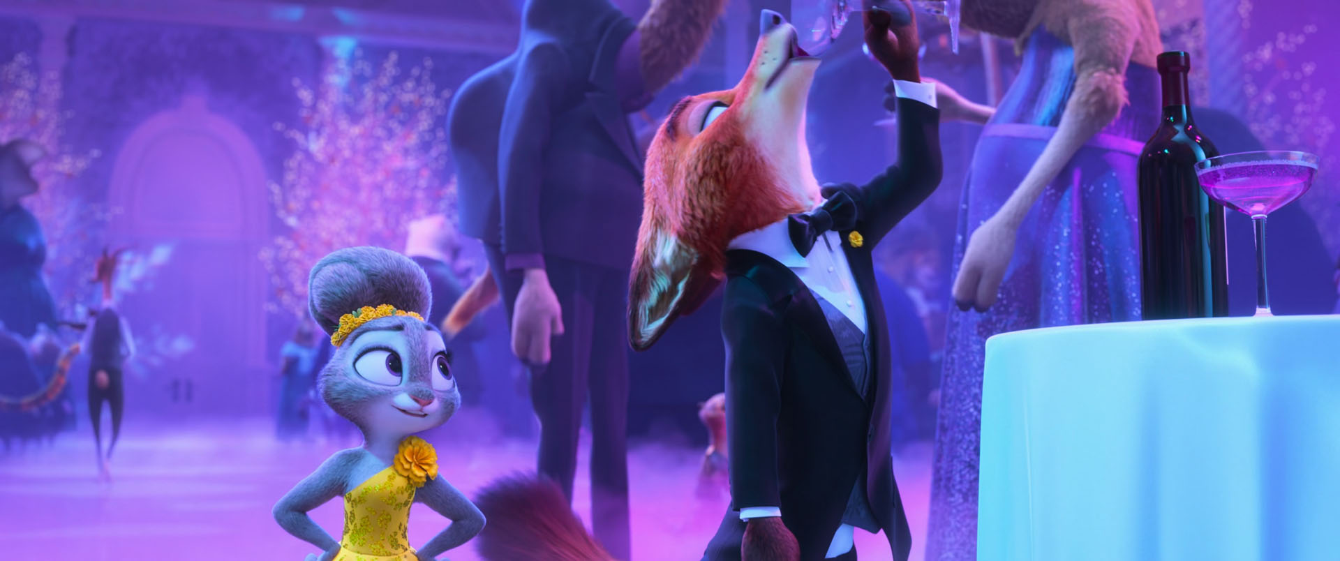 Nick Wilde downing a cocktail with his head all the way back showing off his perfect slender fox neck. God, does he even swallow or can he do that thing where he just opens his throat and pours it down fuck that'd be a hot talent to know he has. Absolute nightmare for the rodents. Fuck.